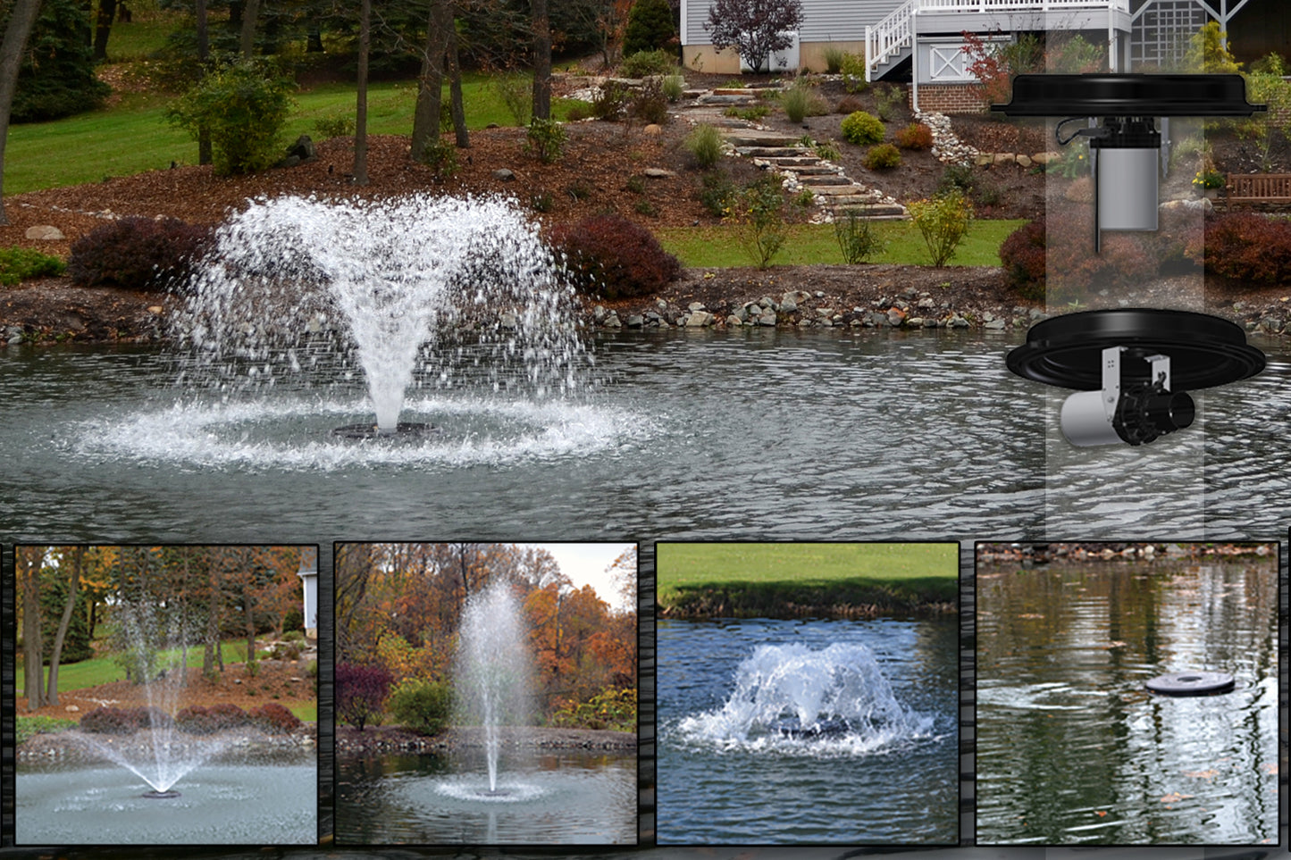 I-Otterbine Fractional 1/2HP (0.37kw) i-Aerating Fountain 