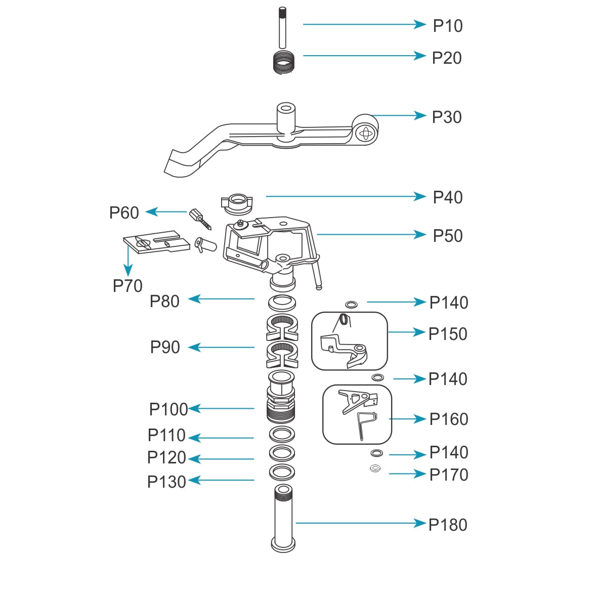 Plastic Impact sprinkler 15mm